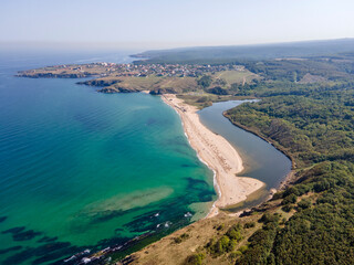 Black sea coast near Veleka Beach, Sinemorets, Bulgaria