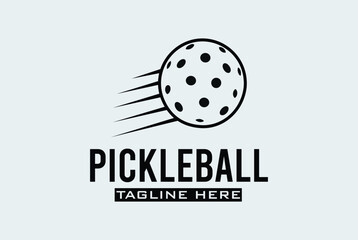 pickleball logo vector graphic for any business especially for sport team, club, community.