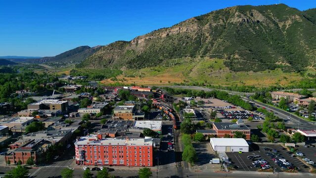 Beautiful City of Durango, Drone View, Durango, Colorado