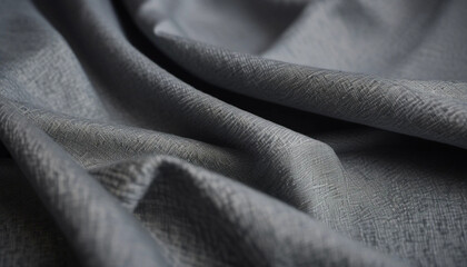 black fabric texture close up, ai
