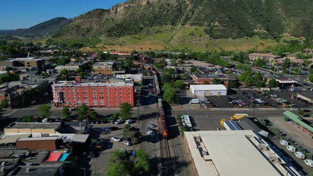 Beautiful City of Durango, Drone View, Durango, Colorado