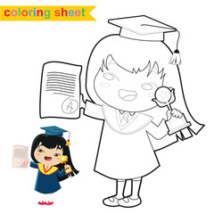 Coloring worksheet page. Educational printable coloring worksheet. Printable activity page for kids