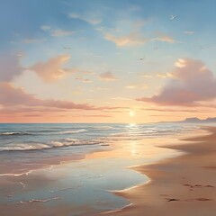 Fototapeta premium sunset over the sea