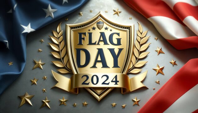 USA Flag Day 2024 June 14 America vector, illustration freedom US