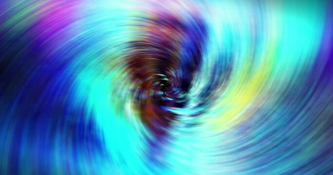 Animation of tunnel and whirl with moving colorful patterns