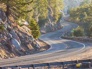 Curvy Mountain Road