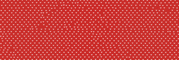 Valentine Pattern with Small Hearts on Red Background - Romantic Design for February 14th