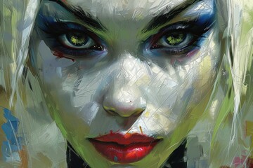 Vibrant Vigilance: A Bold Digital Portrait of a Playful Vigilante