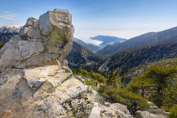 mountain view of valley