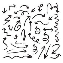 Hand drawn arrow symbols