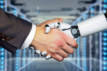 handshake between human and ai