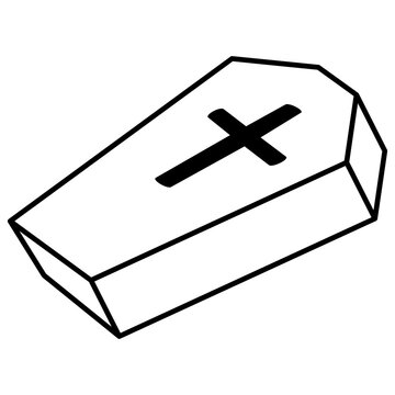 recommend clip art: Coffin Outline