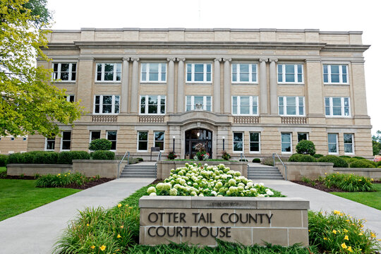 Otter Tail County Courthouse building located in Fergus Falls. Fergus Falls Minnesota MN USA