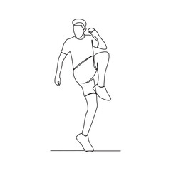 One continuous line vector people stretching. Stretching before exercise is crucial for optimal performance and injury prevention. It increases flexibility, range of motion, and blood flow to muscles.