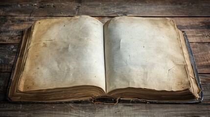 An open book with blank pages, representing the potential and creativity of freedom