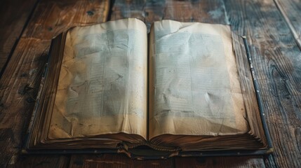 An open book with blank pages, representing the potential and creativity of freedom