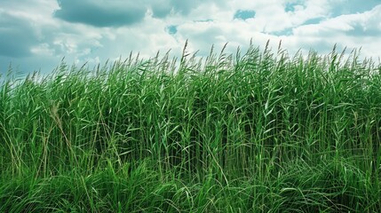 Obraz premium An open field with tall grass, symbolizing the natural and unrestrained essence of freedom