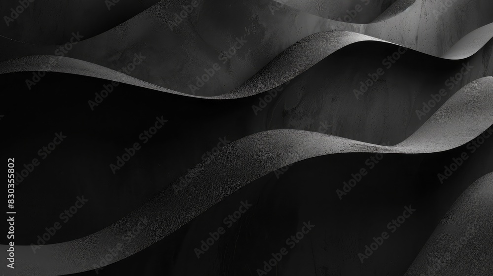 Poster minimalistic abstract black background with subtle textures and soft shadow effects for a sleek aest