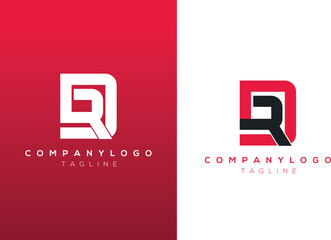 DQ letter modern latest creative premium logo design initials logo vector template