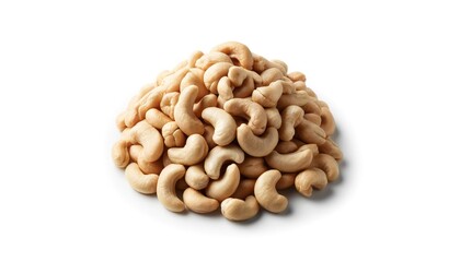 Pile of Raw Cashew Nuts