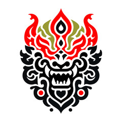 Singo Barong Wayang Jawa Indonesian Mythology