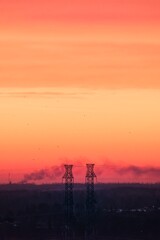 Naklejka premium lines at dusk