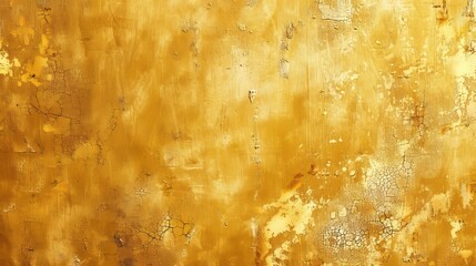 Gold background, Textured wall painted with golden color, Gold concrete texture, generative ai 