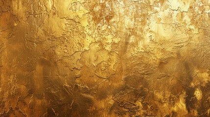 Gold background, Textured wall painted with golden color, Gold concrete texture, generative ai 