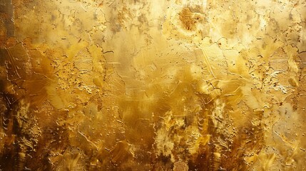 Gold background, Textured wall painted with golden color, Gold concrete texture, generative ai 