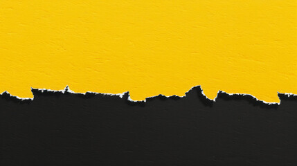 abstract yellow and black ripped paper texture for creative backgrounds