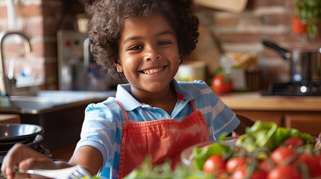A child with a disability experiencing the joy of cooking and learning