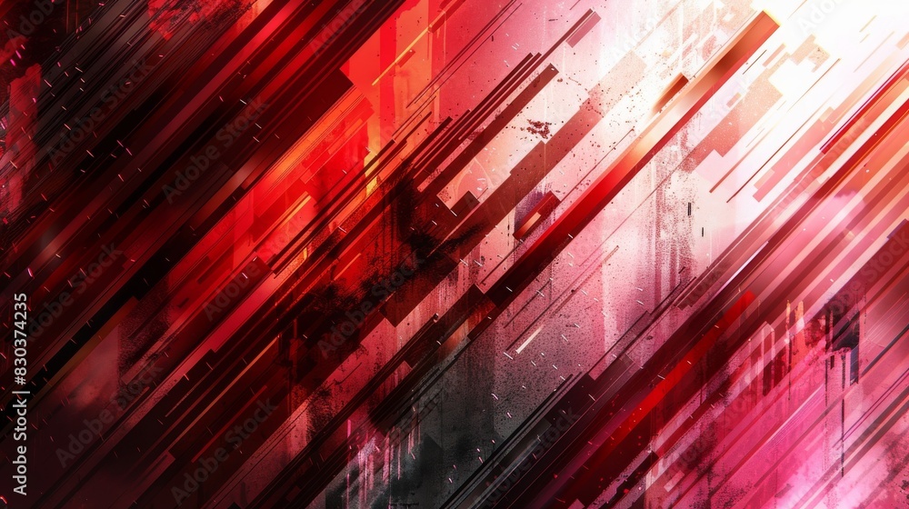 Poster colorful abstract design with geometric shapes and gradients background, overlapping layers on grung