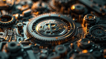 digital web system and currency icon