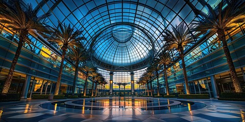  night digital glass structures on buildings