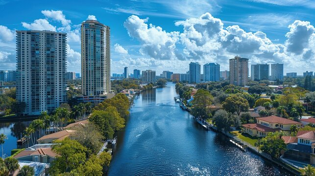 View from drone over Hillsborough River with mood
