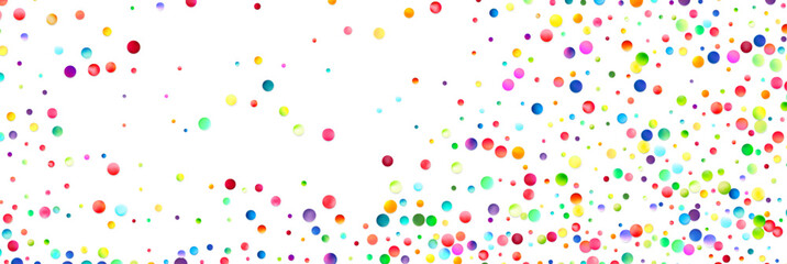 Sprinkled Color Dots Panorama
