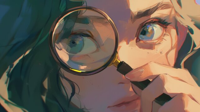 Enhance your observation skills with the help of a magnifying glass