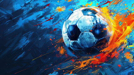 Football 2024 in Germany pattern background	