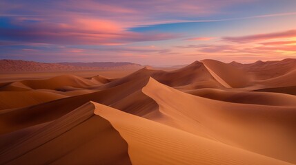 Naklejka premium valley sunset