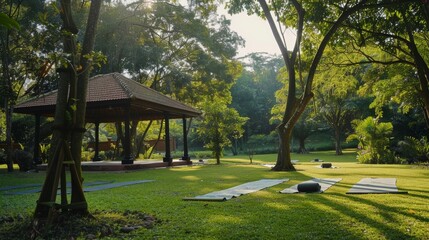 Yoga in Tranquil Nature's Embrace