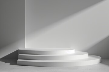 Obraz premium Aesthetic Minimalist Empty Podium