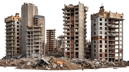 isolated destroy building