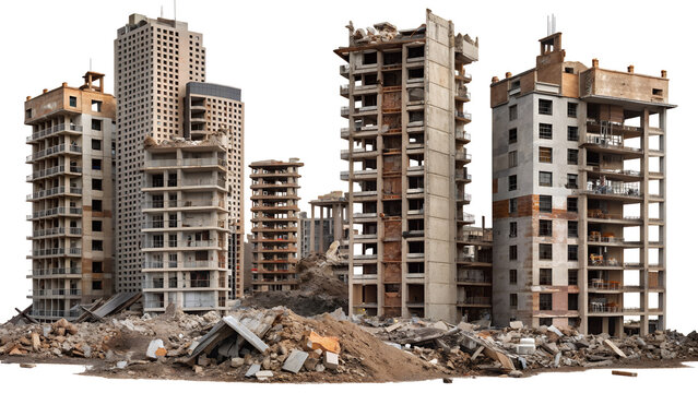 isolated destroy building