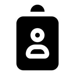 id card icon for illustration
