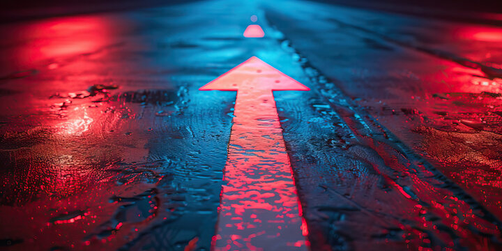 Determination (Black): A strong, straight arrow pointing forward, representing the determination of Gen Z protesters to enact change