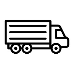 cargo truck icon ilustration