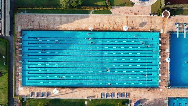 Piscina Ol&iacute;mpica Alberca de 100 metros fotograf&iacute;a a&eacute;rea  en Ciudad de M&eacute;xico Entrenamiento Profesional en 