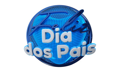 Father's day promotional 3d stamp for offers and promotions