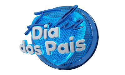 Father's day promotional 3d stamp for offers and promotions