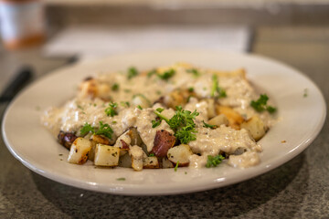 Potatoes Eggs Food in Bowl